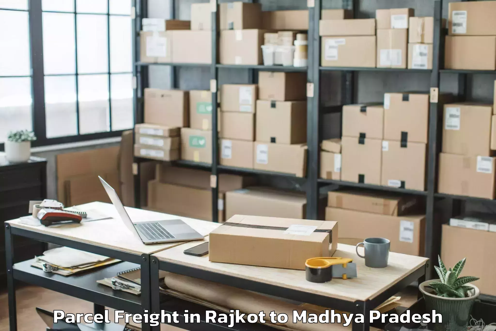 Book Your Rajkot to Pachore Parcel Freight Today